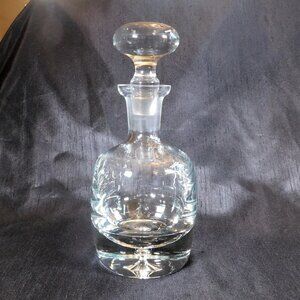 Large Rounded Decanter with Bubble in Base # 23225
